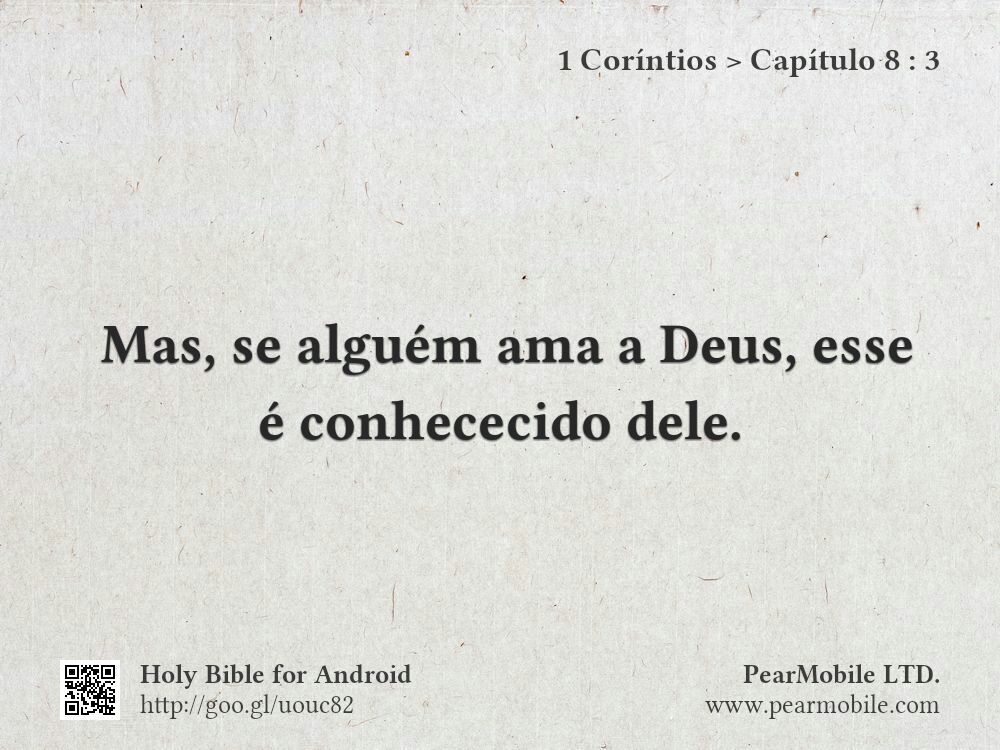 1 Coríntios, Capítulo 8:3